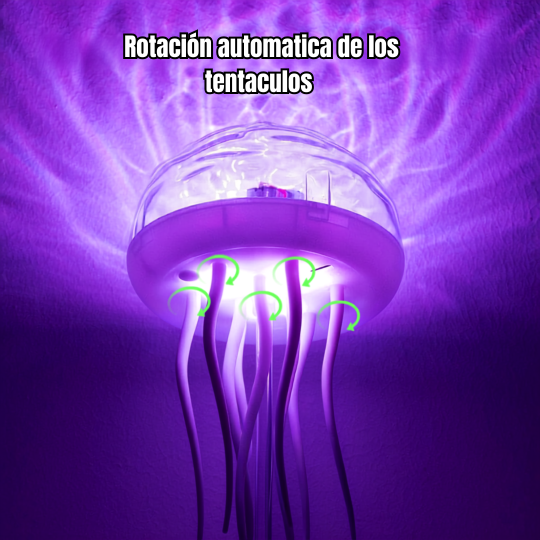 Medusa de mesa con luz RGB