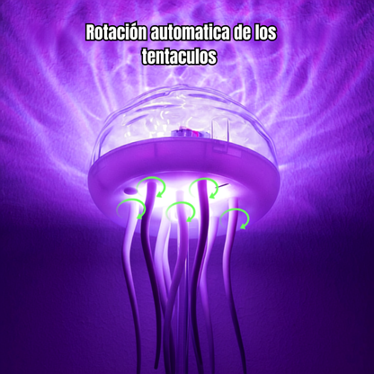 Medusa de mesa con luz RGB